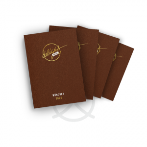Mockup delight guide München 2026 Buch x 4