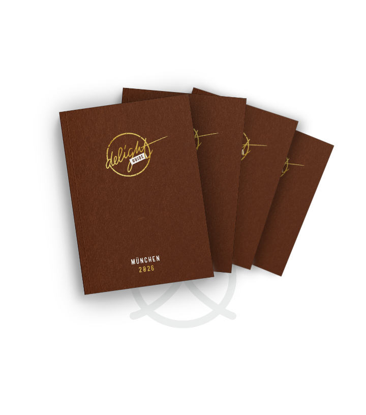 Mockup delight guide München 2026 Buch x 4